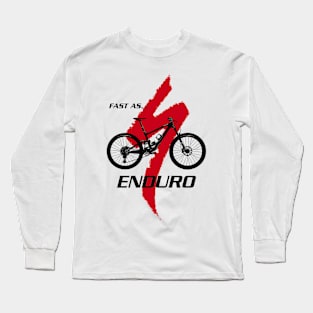 Fast As Enduro side shot Long Sleeve T-Shirt